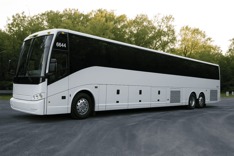 exterior of Warner Robins Coach Bus Service coach bus