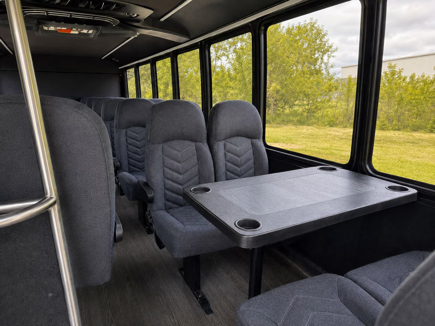 warner robins 18 passenger minibus interior