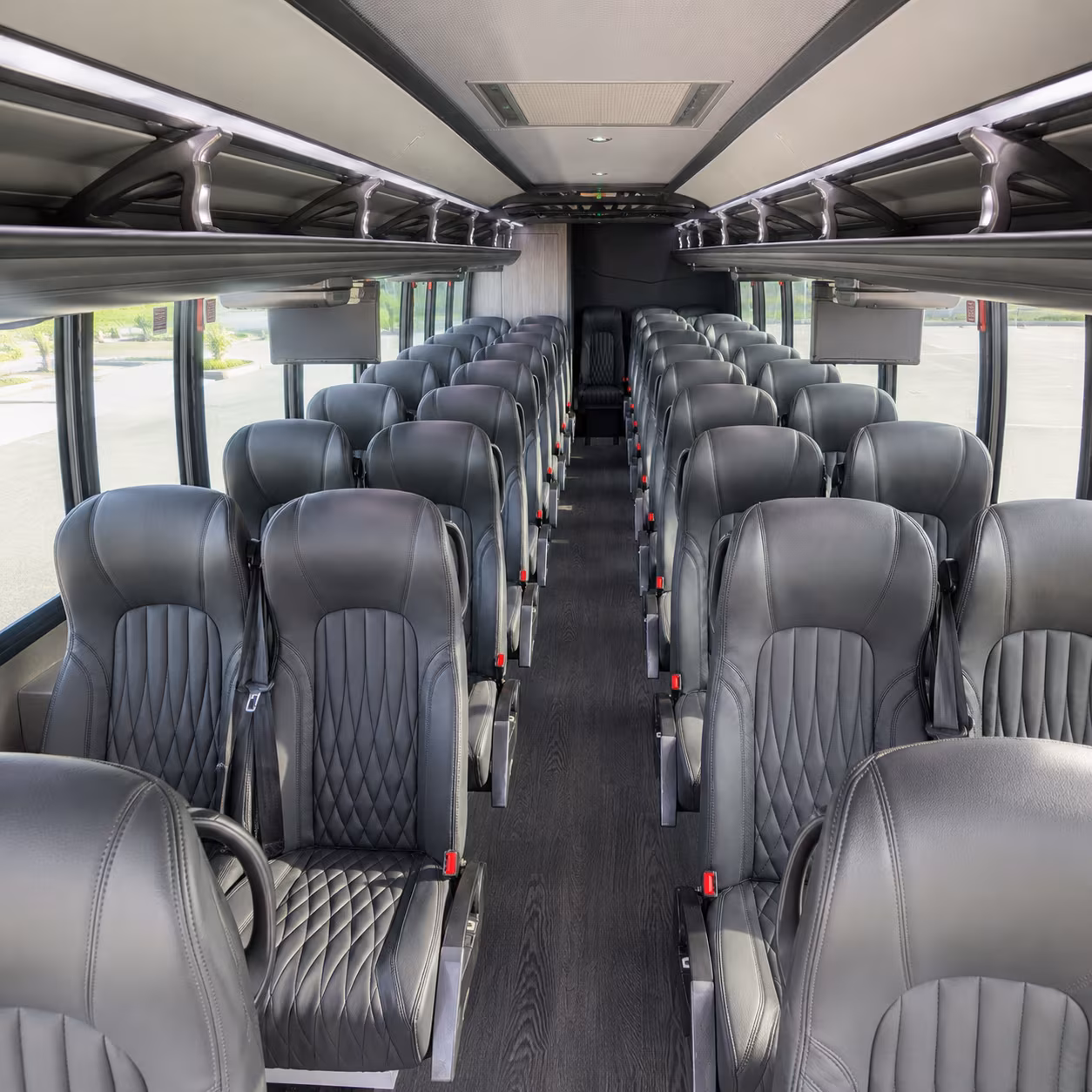 warner robins 28 passenger minibus inside