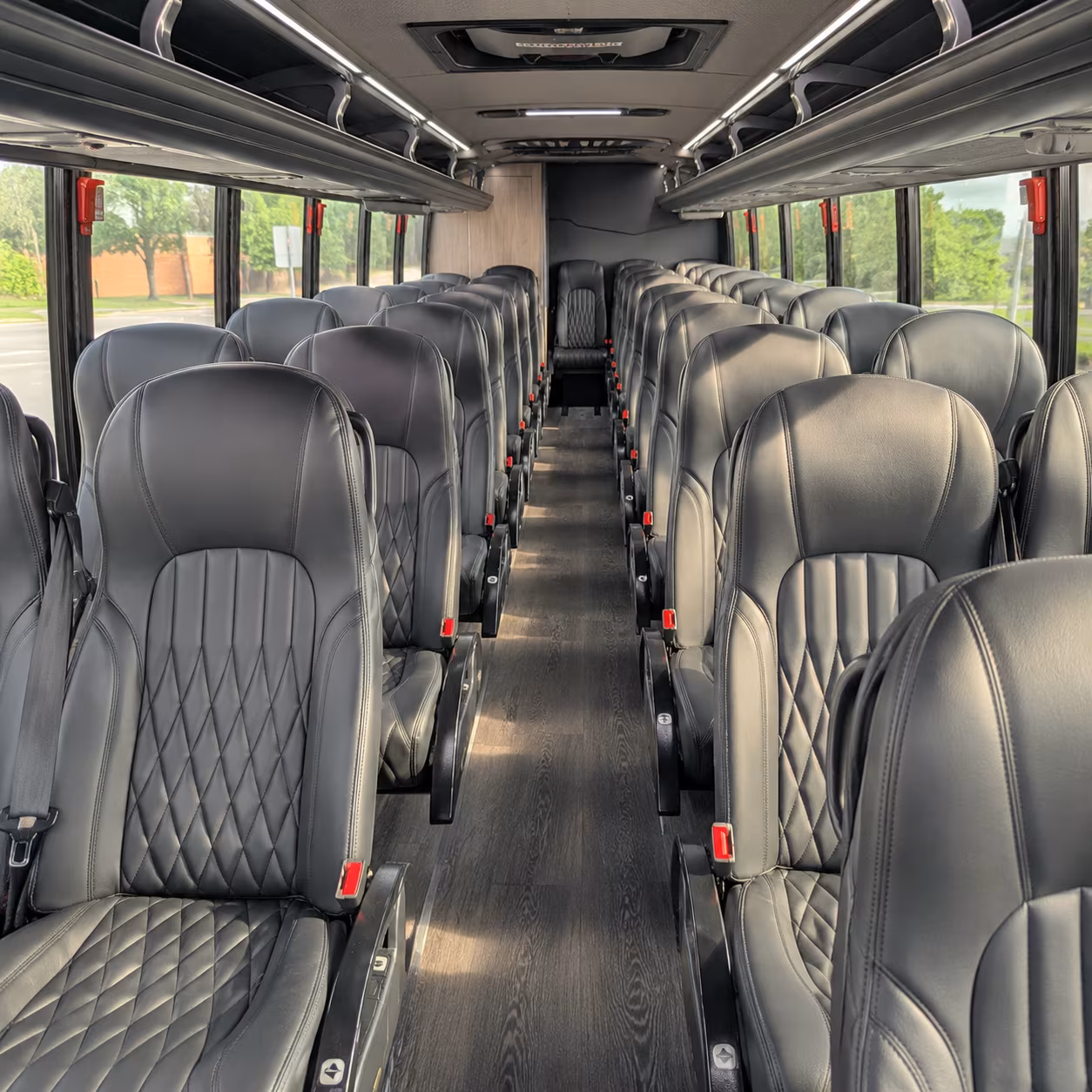 warner robins 28 passenger minibus interior