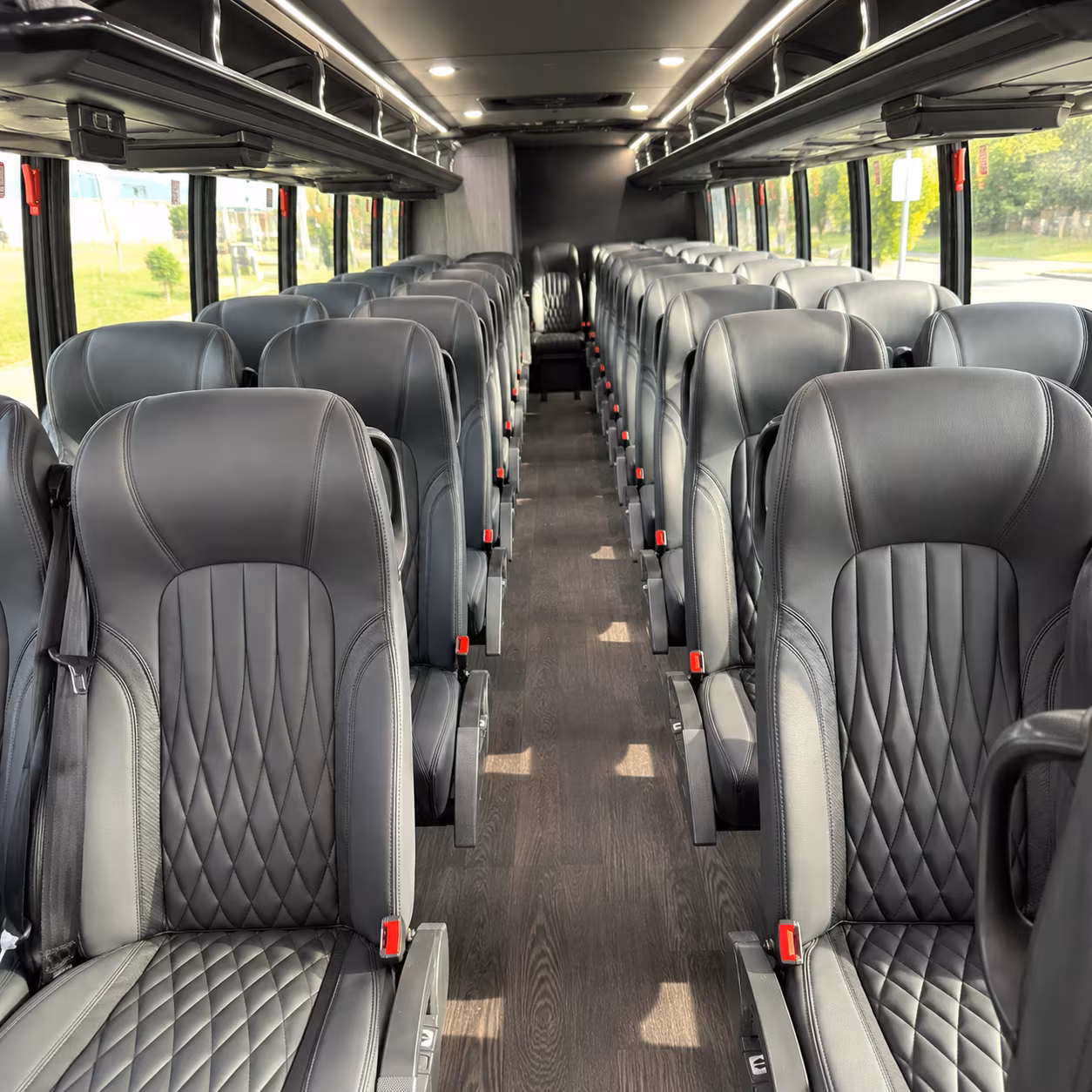 warner robins 30 passenger minibus inside