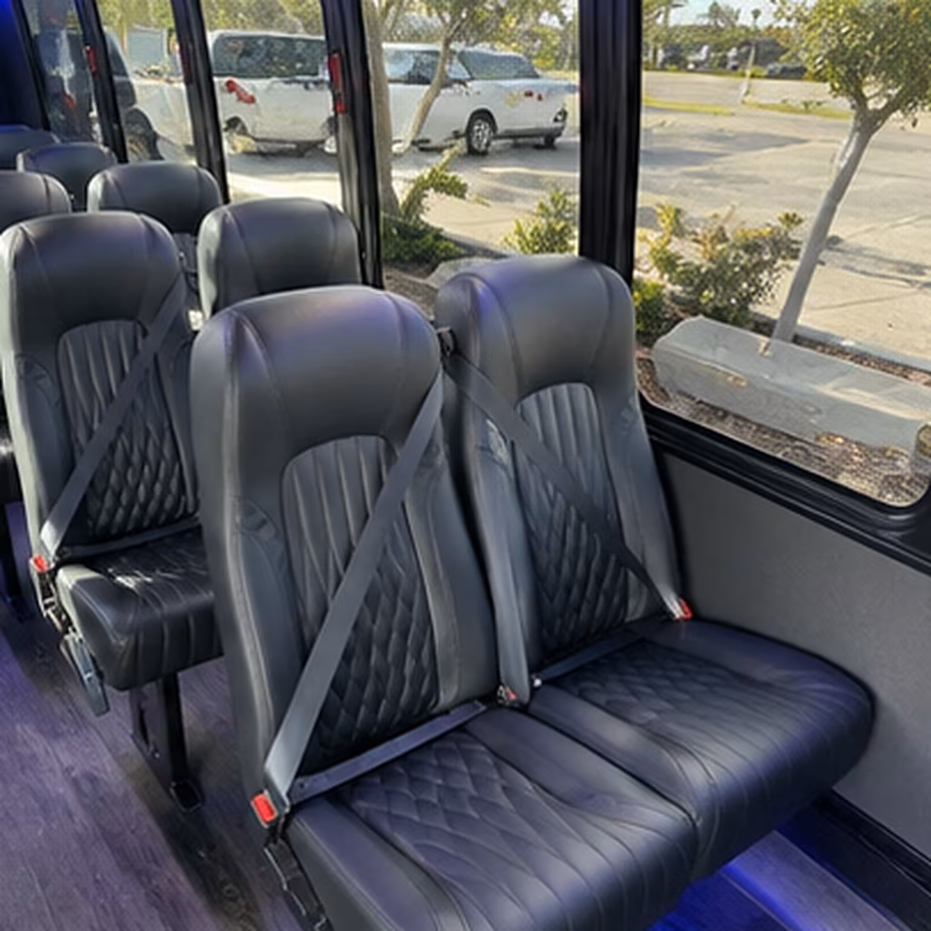 warner robins 35 passenger minibus interior