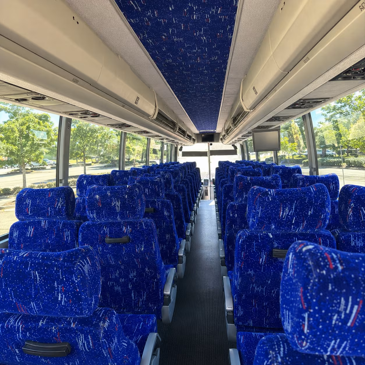 warner robins 56 passenger charter bus interior