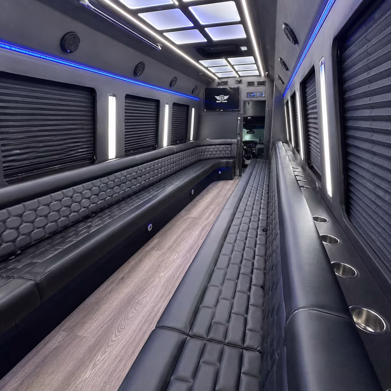 warner robins party bus inside
