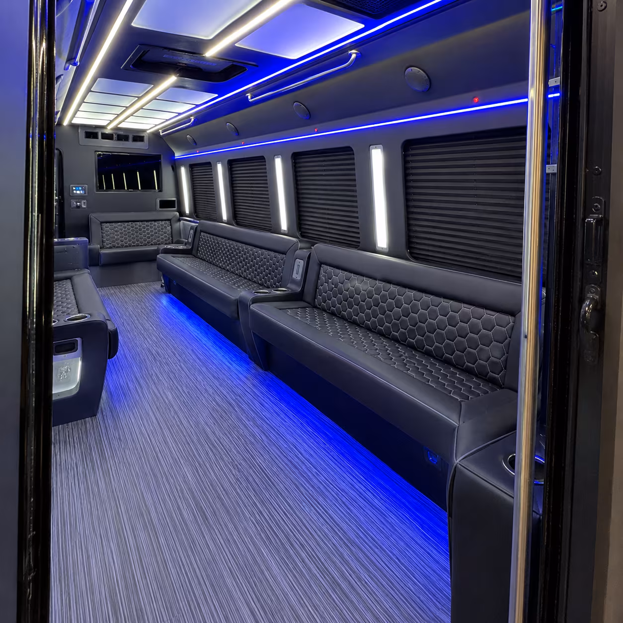 warner robins party bus interior