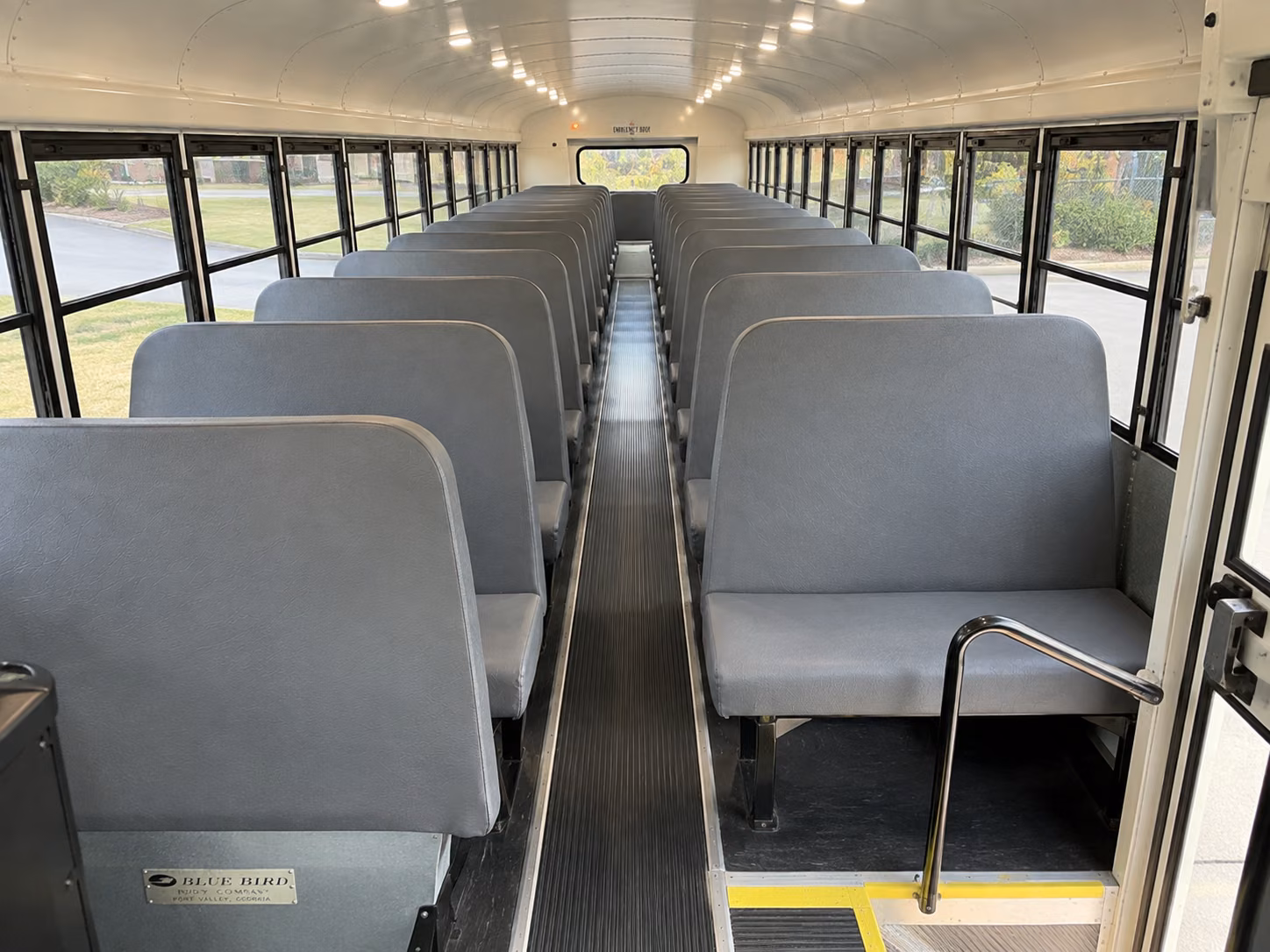 warner robins school bus inside
